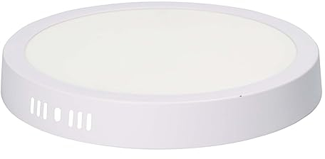 LumenTEC Aufbauspot LED Panel, LED Deckenleuchte 6W Rund PANEL LED 480LM + Transformator, 3000K 230V (6W WARMWEISS)