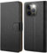 HOOMIL MagFlip Handyhülle für iPhone 15 Pro Max Hülle, [Erstklassige Verarbeitung] Premium Leder Klappbar Case Schutzhülle Kompatibel mit iPhone 15 Pro Max Tasche - Schwarz