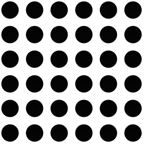 cyclingcolors 36x Cache vis adhésif autocollant diamètre 25mm protection bouchon trou obturateur meuble table chaise maison, Noir