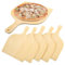 KEJJNYER 5 Pack Wooden Pizza Peel, 12 x 16 Inch Wooden Pizza Peel Paddle Large Natural Pizza Spatula Paddle with Handle for Baking Pizza