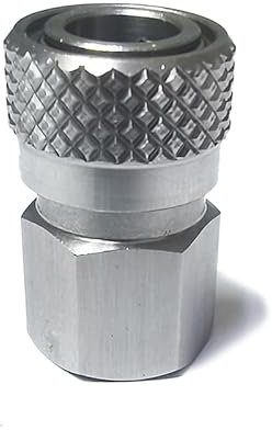 Aopkeo Edelstahl Buchse 8mm Schnelltrennadapter 1/8NPT, M10*1, 1/8BSPP für HPA Paintball Airsoft PCP Tauchen Soda Maschine (M10* 1)