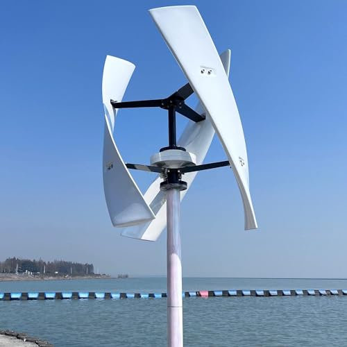 DPLXFPP Kits Generador Turbina Eólica 6000 W, Turbina Eólica Levitación Magnética Vertical, Generador Viento Vertical Levitación Magnética Turbina Eólica Vertical para Barco Doméstico,12V