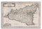 QLLS Retro-Karten-Poster, Europa, Italien, Sizilien, dekorative Leinwand, Familienschlafzimmer, Kunstwerk, Bild, Gemälde, 40 x 60 cm