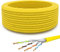 HB-DIGITAL Cable de red CAT.7 de 15 m, Cable LAN, cable de instalación, AWG 23 cobre puro S/FTP PiMF LSZH, libre de halógenos, compatible con RoHS, cable de instalación Ethernet, cable de datos, PoE,