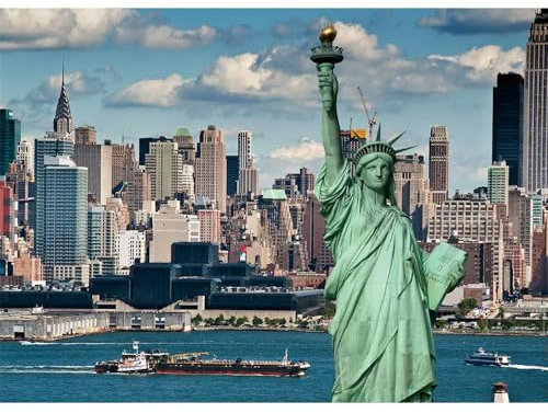 1000 Pieces Wooden Jigsaw Puzzles Statue Of Liberty Home Wall Decoration Family Game Gift