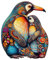 Wooden Puzzles for Adults, CadeauJoie Penguin Wooden Jigsaw Puzzles for Adult 300pcs, Unique Shaped Animal Wood Puzzles, Wooden Animal Puzzles for Adults Kids with Wood Gift Box