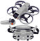 Drohne Aufkleber Kompatibel für DJI Avata 2 GOGGLES 3, Film Abziehbild Skins Drone Gläser Dekoration Aufkleber Wrap Cover Aufkleber DIY Drone Maschine Haut (Silber)
