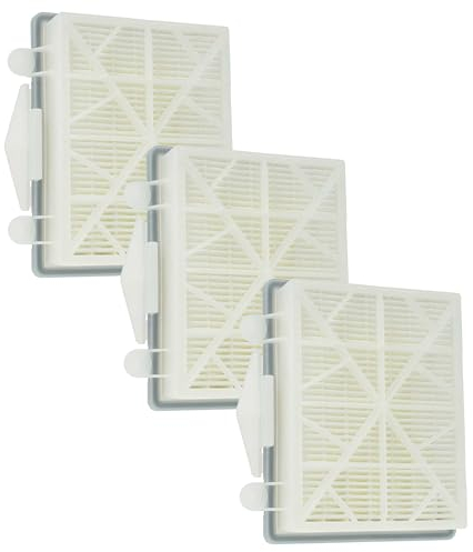 vhbw 3x filtro compatibile con Kärcher CV 38/2, CV 30/1, CV 38/2 Adv, CV 48/2 Adv, CV 38/1, CV 48/2 aspirapolvere - filtro HEPA nero/bianco