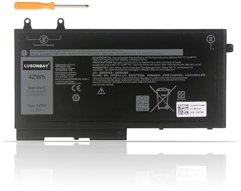 LUSONBAY 1V1XF 01V1XF XV8CJ R8D7N 4GVMP Laptop Battery Replacement for Dell Latitude 5400 5410 5500 5510 Precision 3540 3550 Inspiron 7590 7591 7791 2-in-1 Series 11.4V 4 2Wh