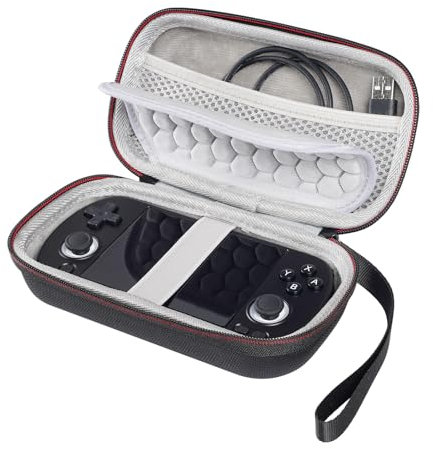 AONKE Custodia rigida da viaggio per console di gioco portatile Anbernic RG40XX H (grigio)