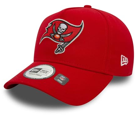 New Era Tampa Bay Buccaneers Cap für NFL Fans Truckerkappe verstellbar Sommer gebogener Schirm rot - One-Size