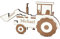 Dekolando Türschild Kinderzimmer personalisiert Traktor - selbstklebendes Schild mit Name und Motiv - Türdeko Kinder Namensschild 18 x 10 cm