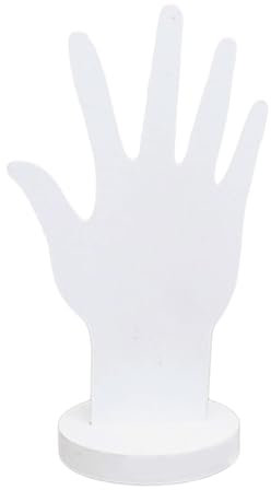 Hrtyvhin Schmuckhalter aus Holz, handgeformt, für Ringe und Armbänder, stilvoll, ergonomisch, für Zubehör