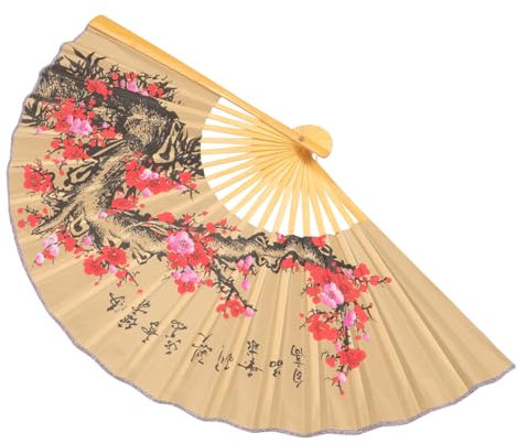 MAGICLULU Giant Paper Fan Decor 0.5 * 0.9m Chinese Fan Wall Elegant Home Decor for Living Room