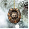 Wisafory Weihnachtsbaumschmuck Acryl Tier Dekor Weihnachtsbaum Anhänger mit Tiermuster 2D Acryl Weihnachtsdeko Eule Waschbär Ornament für Urlaub, Party, Weihnachtsdeko Igel B