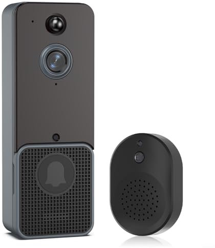 Smart Wireless WiFi Video Doorbell 720p Dual-Way Intercom for Night for Vision, WiFi Enabled Smart Video Doorbell With Two Way Intercom, Vision Up To 3 Meters