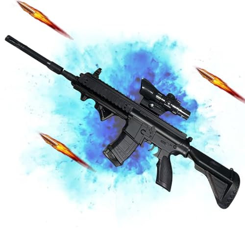 M416 Pistolet Jouet Gel Blaster Gun Bombe à Eau Mousse Balle Souple Double Mode loupe réglable Fusil De Sniper pour Noël Le Nouvel an Un Anniversaire adapté aux Jeux de Plein air