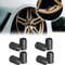JJQFLB 8 Stück Reifenventilabdeckungen Für Toyota Prius Yaris, Auto Ventilkappen, Reifen Ventilkappen, Ventilkappen Auto Ventildeckel,A-Black
