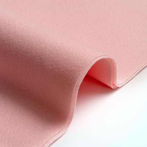 IPEA Filzstoff Rosa - Großes Stück 190 x 100 cm - Made in Italy - Weicher Filz Stoff Uni für Kleidung, Accessoires, Dekorationen, Kreationen, Patchwork - Stoff zum Nähen - Bastelfilz