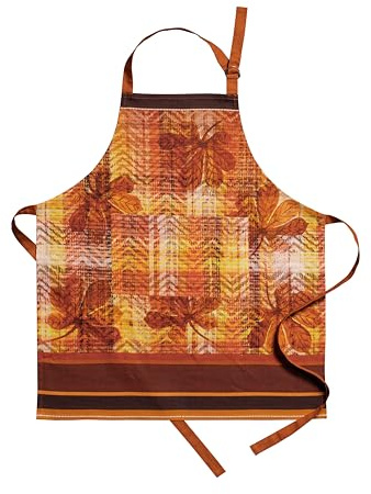 Maison d'Hermine Schürze, 100% Baumwolle (70 cm x 85 cm) | Verstellbarer Nackenriemen, Clothapron mit Mitteltasche und langen Bändern für Damen, Herren