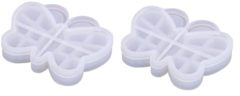 EXCEART 2Er-Sets-Box Form für Aufbewahrungsboxen Schmetterling Bausatz DIY Schmuckkästchen Silikonform für Schmuckbox silikonform selber machen Form aus Epoxidharz DIY-Form Kieselgel Weiß