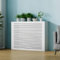 Copritermosifone per la casa, Bianco, con griglia a persiana, mensola per radiatore, Mobile Decorativo per Riscaldamento del Soggiorno, Nascondere Tubi disordinati, copritermosifon