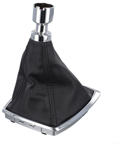 SiSinkal Leder Schaltsack Schaltsack Schaltung Staubschutz Ersatz für Ford C-MAX 2007-2010 Kuga 2008-2012 Schwarz Innenzubehör OEM 1639784