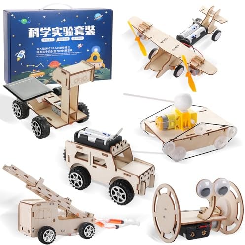Lot de 6 pièces d'expériences, boîte de construction électronique, boîte