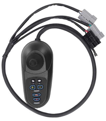 YWBL-WH Elektrischer Rollstuhl-Joystick-Controller, 4 Tasten mit Einstellbarer Geschwindigkeitsbremse EABS Hill Holding, Joystick aus Aluminiumlegierung für Elektror