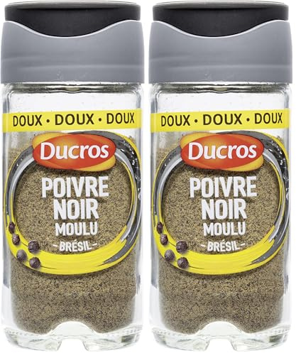 DUCROS - Poivre Noir Moulu du Brésil 32 g (Lot de 2)