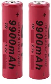 Lithium Rechargeable0 9900mAh Lithium Battery 3.7 V，Compatible For Bright Flashlight Toy Rechargeable Battery
