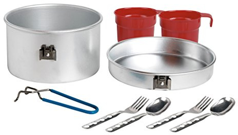 LAKEN Kit de Utensilios de Cocina de Aluminio Antiadherente para Camping