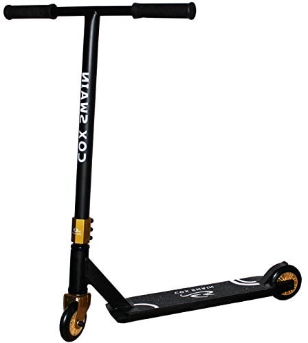 Cox Swain Stunt Scooter Ramp-X345 - ABEC 9 und PU Rollen! - Super Heavy Quality!, Farbe: Schwarz/Gold