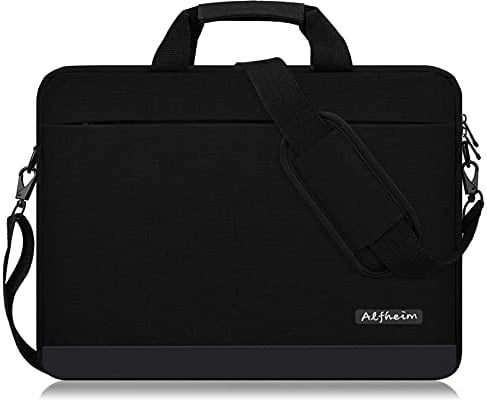 Alfheim Laptop Bag with Shoulder Strap 14 Inch Men Women Lightweight Waterproof Soft Computer Briefcase for Business Work Notebook Ultrabook Compatible with Macbook Air/Macbook Pro 14 inch A2442