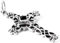 WINDALF Schmuck Anhänger LUCAN Gotisches Kreuz Onyx 925 Sterlingsilber