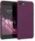 kwmobile Case Compatible with Apple iPhone SE (2022) / iPhone SE (2020) / iPhone 8 / iPhone 7 Case - TPU Silicone Phone Cover with Soft Finish - Magenta Purple