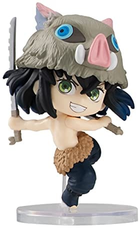 BANDAI Chibi Masters Inosuke Hashibira Demon Slayer-Figur, 8 cm Inosuke Anime-Figur aus Demon Slayer Anime und Manga, Sammelfiguren, tolle Anime-Geschenke