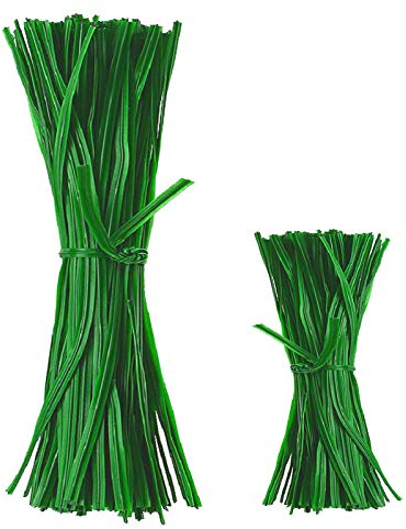 CTForest 200 Stück Garten Pflanze Krawatten Drehung Krawatte, Pflanzstützen grün Pflanzstäbe, für Pflanzenfixierung, Bindedraht binden(30 cm, 10 cm)