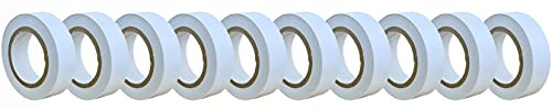 varivendo 10er Set Isolierband 15 mm x 10 m weiß