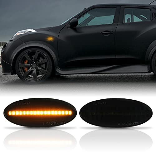 LED SEITENBLINKER passend für Nissan Juke F15 | Micra K12 + K13 | Note E11 | SCHWARZ