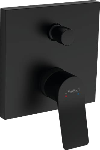 hansgrohe Wannenarmatur Vivenis, Unterputz Badarmatur für 2 Funktionen, Mattschwarz