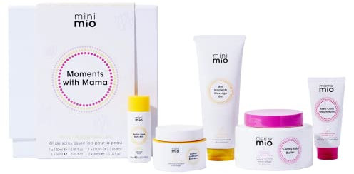 Mama Mio Mini Mio Moments With Mama Geschenkset | Geeignet für Schwangere, Neugeborene und empfindliche Haut, vegan, tierversuchsfrei, dermatologisch getestet, Kinderärzte zugelassen