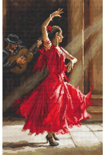 Kreuzstich Set Flamenco Zählmuster