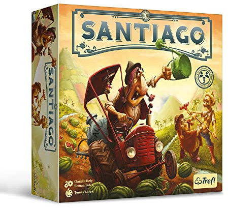 Trefl - Santiago - Family Brettspiel, Neuauflage 2022, Werden Plantier, Bauen, Verhandeln, Verdienen, Strategiespiel Für Erwachsene und Kinder ab 10 Jahren