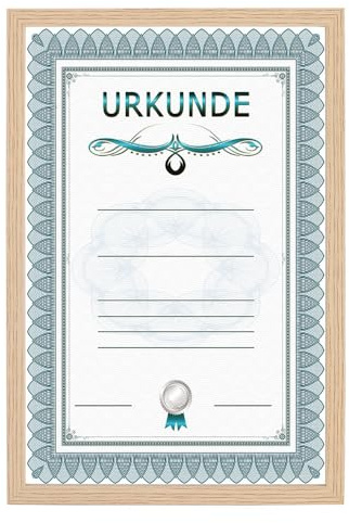 IDEAL TREND Holz Dokument Bilderrahmen Urkunde Diplom Foto Rahmen Plexi S111 Poster: Farbe: Eiche | Format: 21x29,7 A4