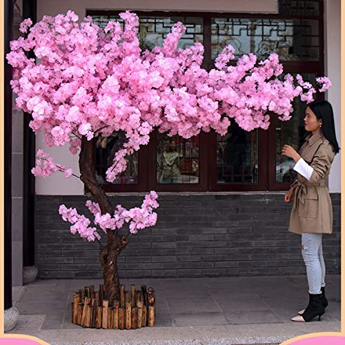 ZLZNX Simulated Cherry Blossom Tree for Indoor Outdoor Party Restaurant Mall Artificial Plant,B,1.8m*1.5m
