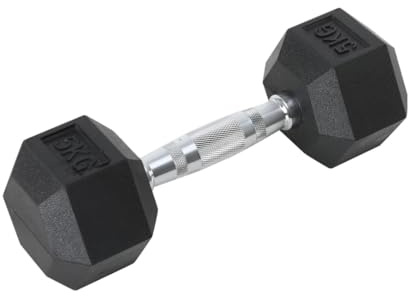 Hexagon Dumbells Sechskanthantel 5 kg Gewicht Fitnessstudio Fitness ergonomische professionelle Langhantel