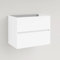 Baikal Modular Mueble de Baño de 2 Cajones, Suspendido en Pared, Módulo de Baño, en Melamina 16mm. Mueble MONTADO. Combinable con Cualquier Top Mueble 2 Cajones 70 cm Blanco