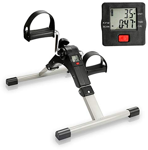 Daromigo Mini-bike Heimtrainer, Reha-Pedal-Heimtrainer mit LCD-Display, einstellbare Intensität, Arm- und Beintrainer für Muskel-Rehabilitation, Athletik-Training, einstellbarer Widerstand