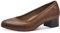 Tamaris Comfort Damen Pumps aus Leder Kleiner Absatz, Braun (Cognac), 38 EU